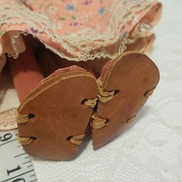 VINTAGE Mexican Handmade Painted Folk Art Dolls Paper Mache Figurine Doll - Picture 12 of 12